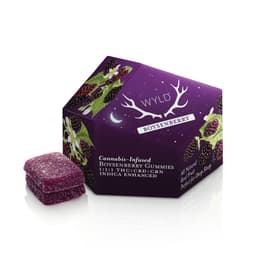Boysenberry 1:1:1 CBD:CBN + Indica Enhanced | 10 Pack | Gummies | THC: 100mg, CBD: 100mg