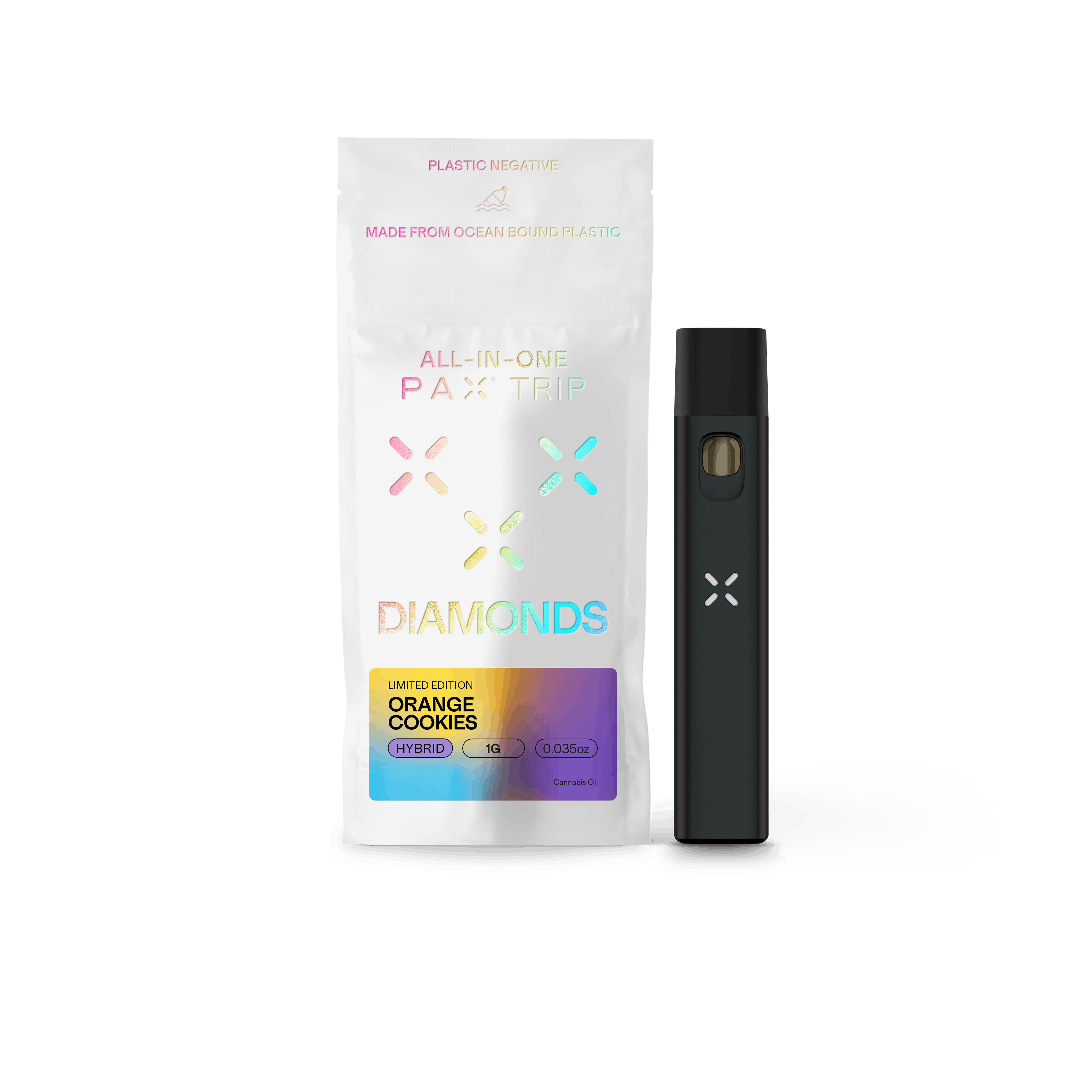 product image for Orange Cookies Pax Diamonds THC Disposable 1g