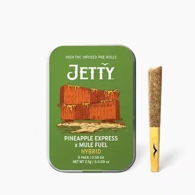 Pineapple Express x Mule Fuel • Jetty • 5 pack Infused Pre Rolls - Jetty Extracts | Treehouse Cannabis