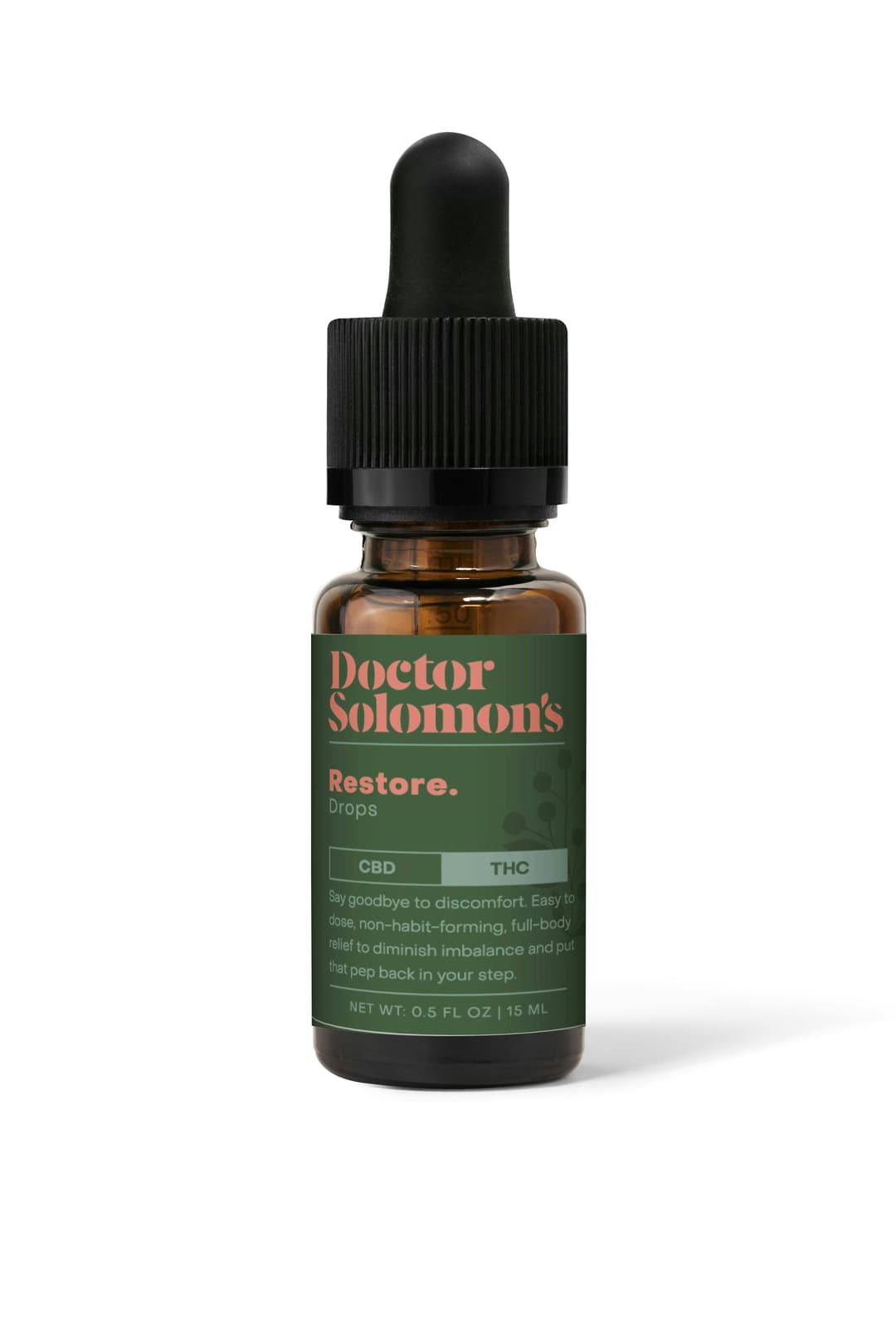 Restore Tincture - (1:1 CBD:THC) • Tincture • 15ml • 100mg CBD, 100mg THC - Doctor Solomon's | Treehouse Cannabis