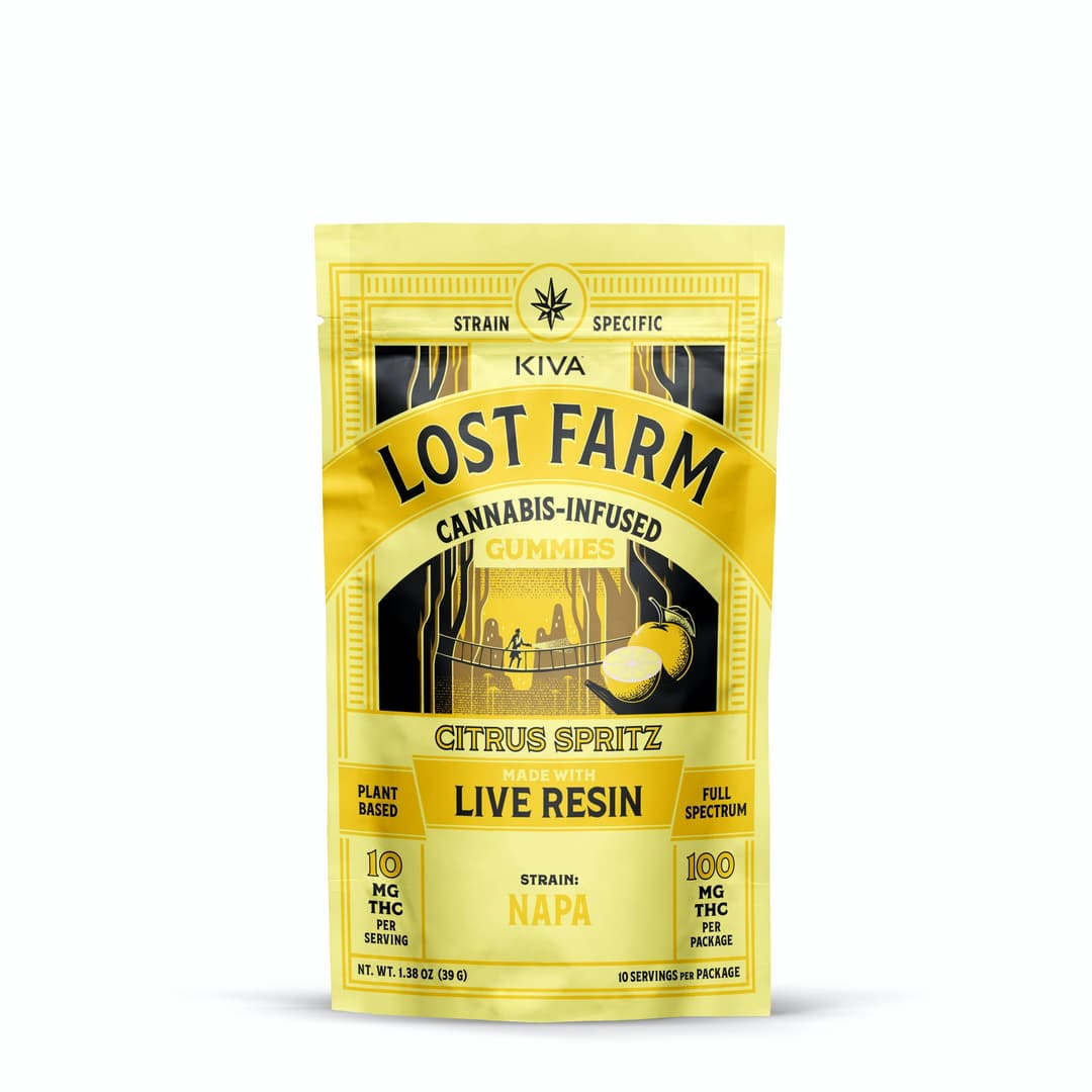 Citrus Spritz x Napa Live Resin Gummies • 10 Pack • THC: 100mg - Lost Farm | Treehouse Cannabis
