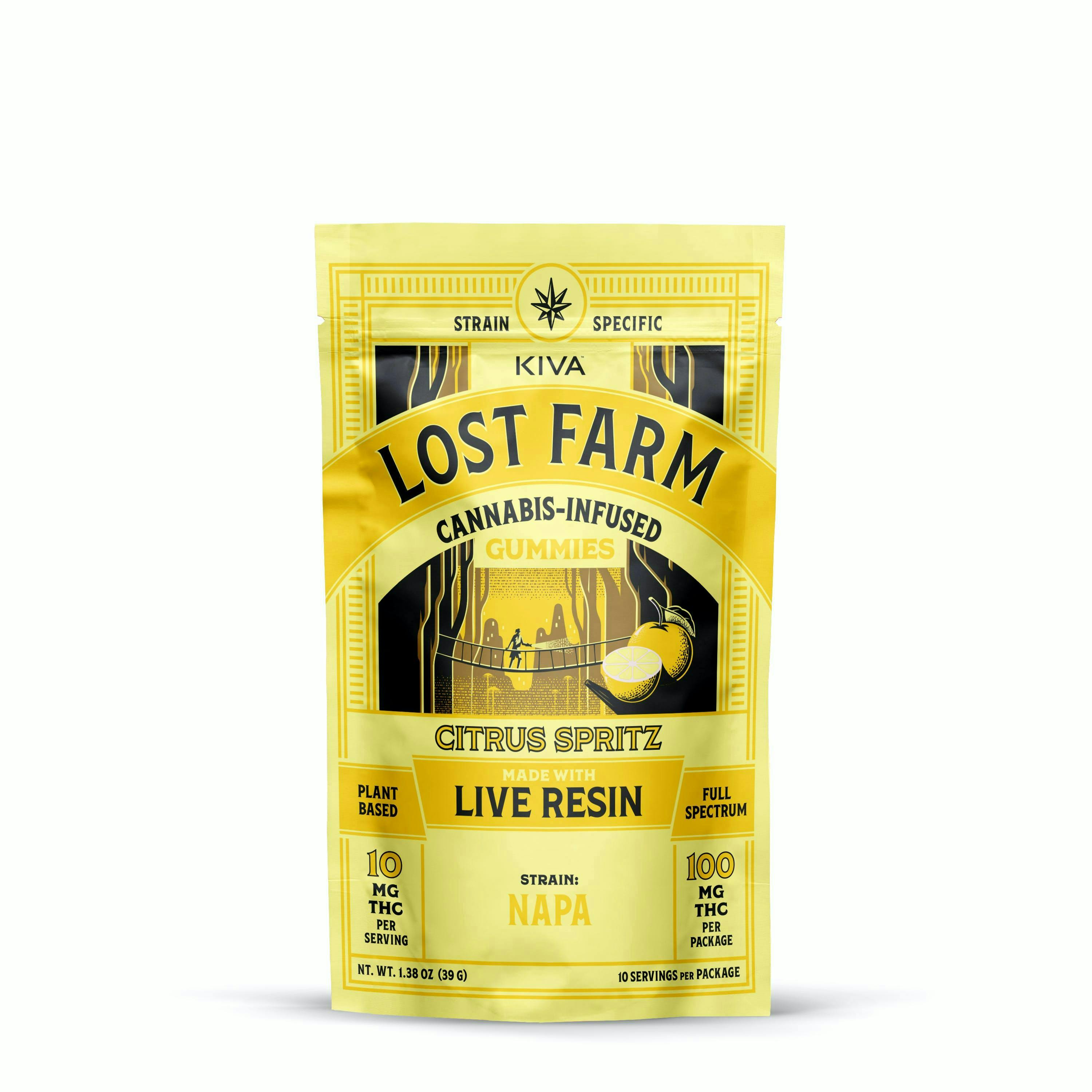 Citrus Spritz x Napa Live Resin Gummies • 10 Pack - Lost Farm - EDIBLES - Rockland County Weed Delivery | Treehouse Cannabis