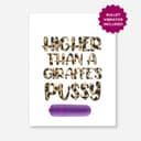 Higher Than A Giraffe Greeting Card with Bullet Vibrator