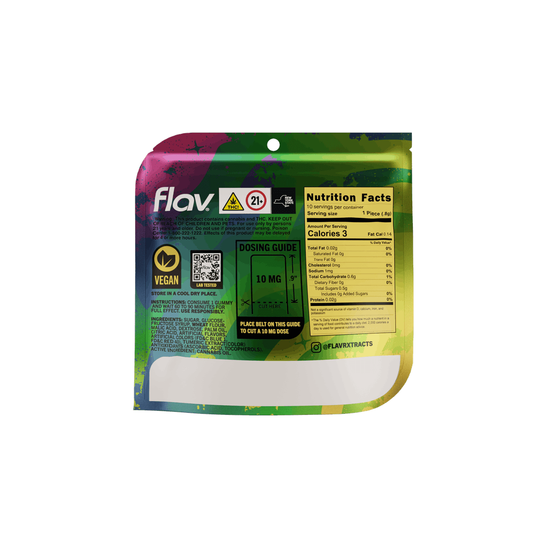 Rainbow Mega Belt - Live Resin  - 100mg - Hybrid - Flav | Treehouse Cannabis
