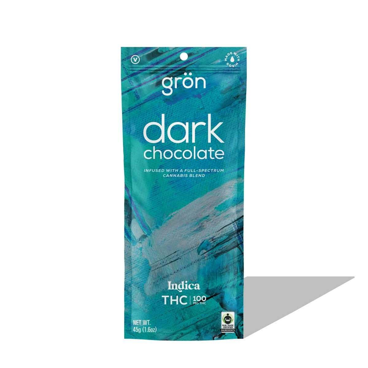 Dark Chocolate Bar 100mg - Grön