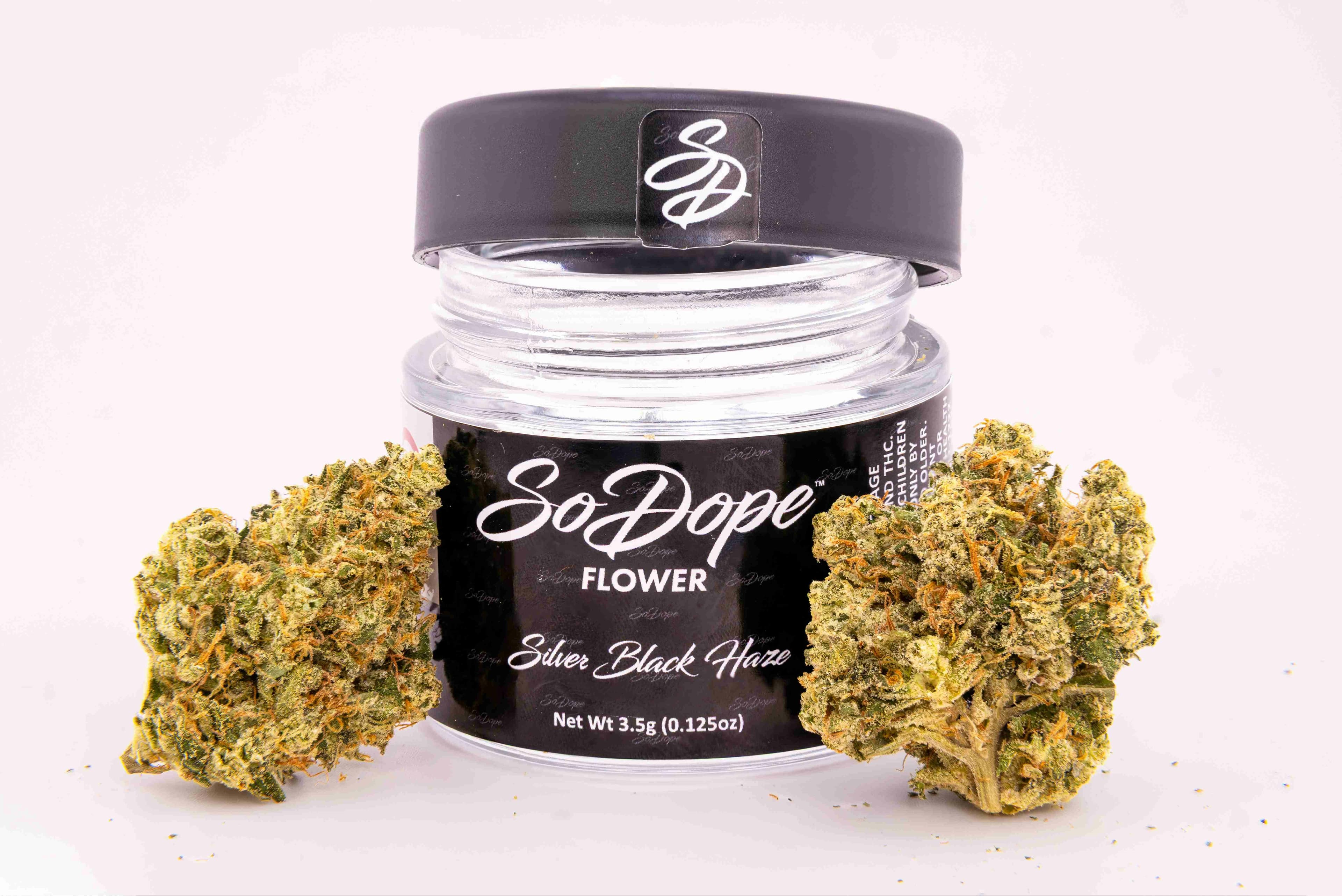 product image for Silver Black Haze Flower 3.5G