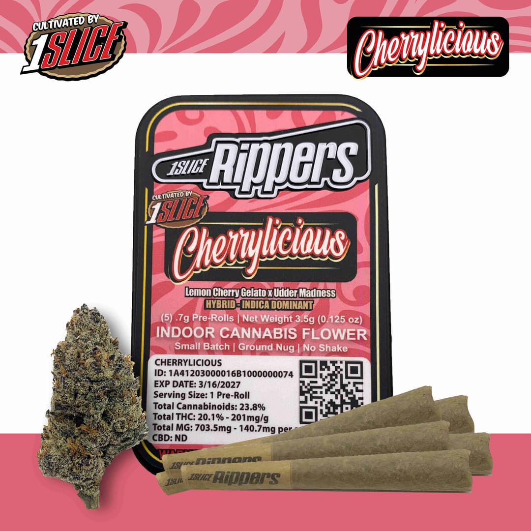 Cherrylicious • 5 Pack Pre-Rolls • 3.5g - 1Slice | Treehouse Cannabis