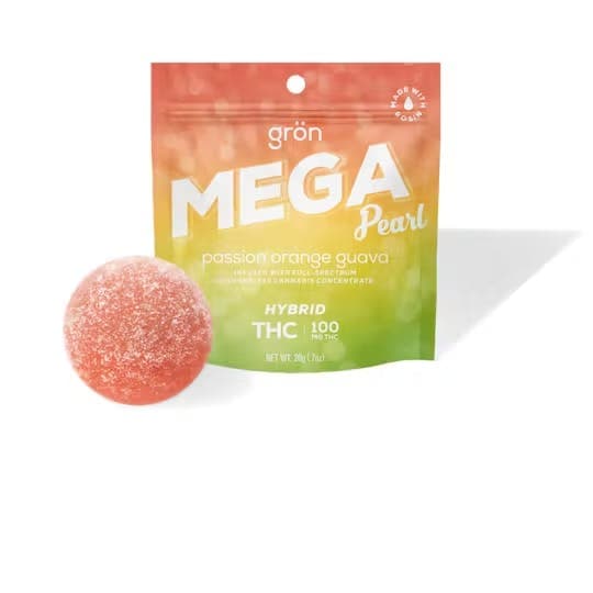 Passion Orange Guava Mega Pearl • THC: 100mg - Gron | Treehouse Cannabis