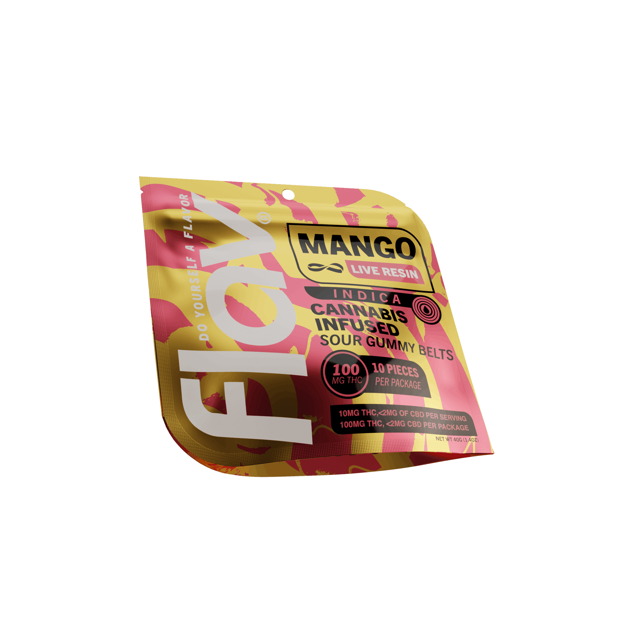 Mango Belts - Live Resin - 100mg - Indica - Flav