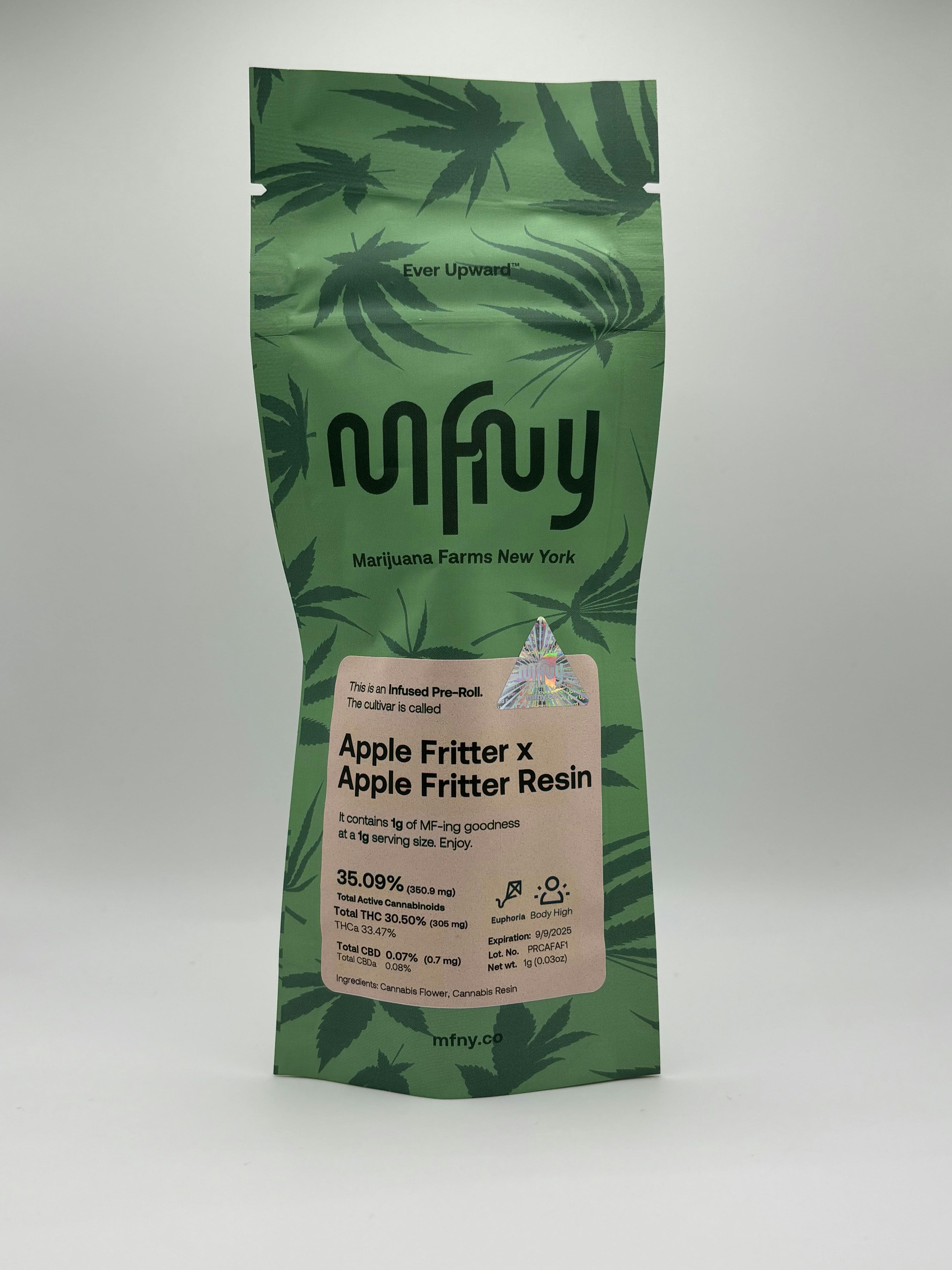 Apple Fritter x Apple Fritter Resin Infused Pre-Roll 1g MFNY - MFNY