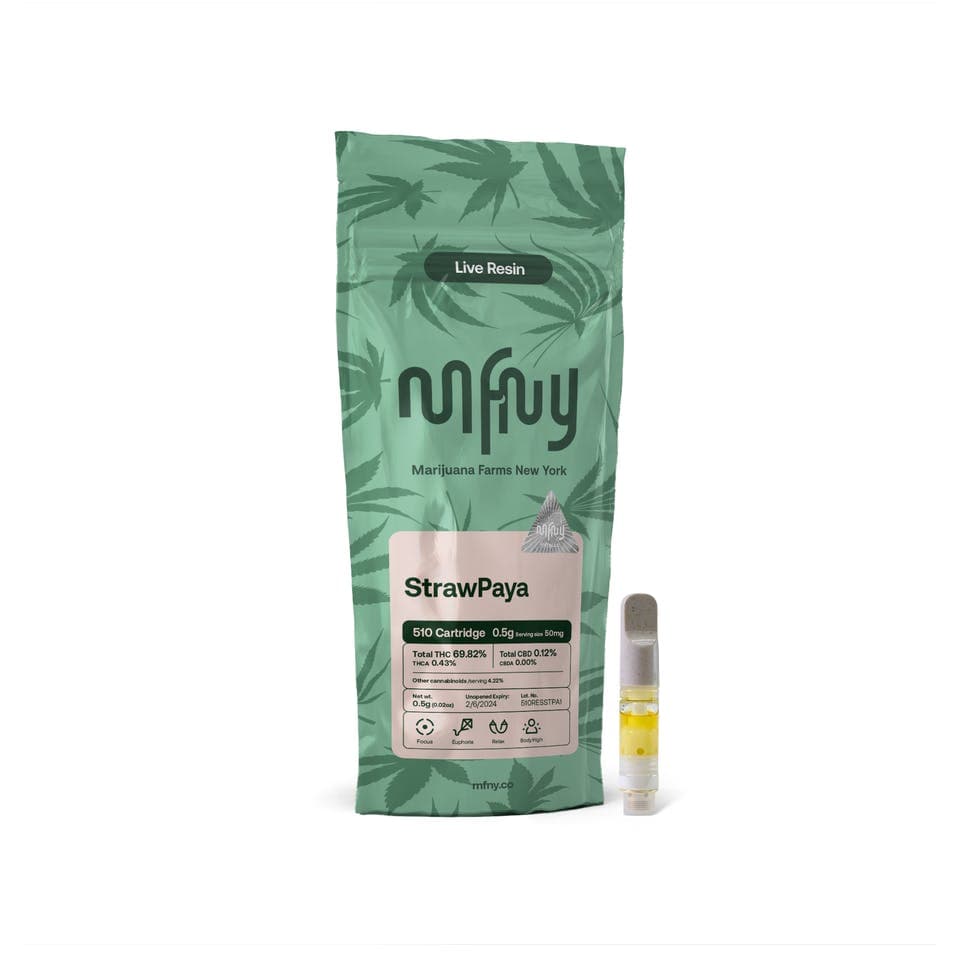 StrawPaya • Live Resin Cartridge • .5g - MFNY - VAPORIZERS - Rockland County Weed Delivery | Treehouse Cannabis