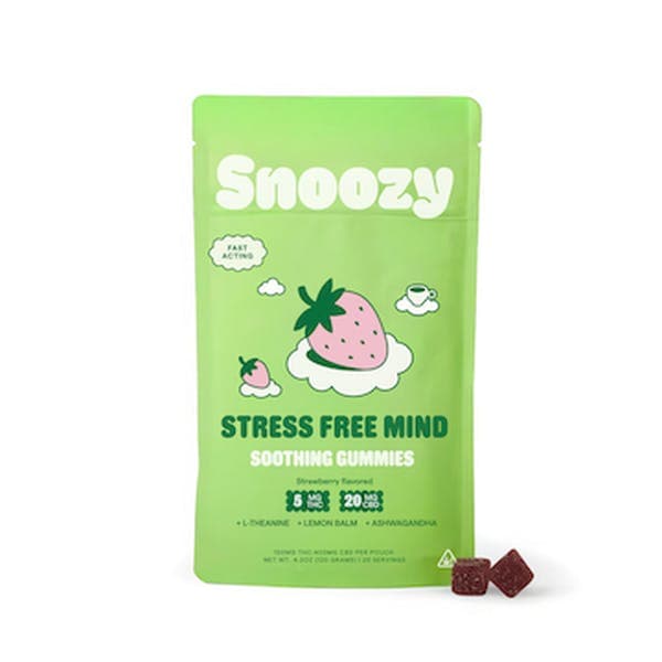 Stress Free Relief • 20 Pack • Gummies • THC: 100mg, CBD: 400mg - Snoozy | Treehouse Cannabis
