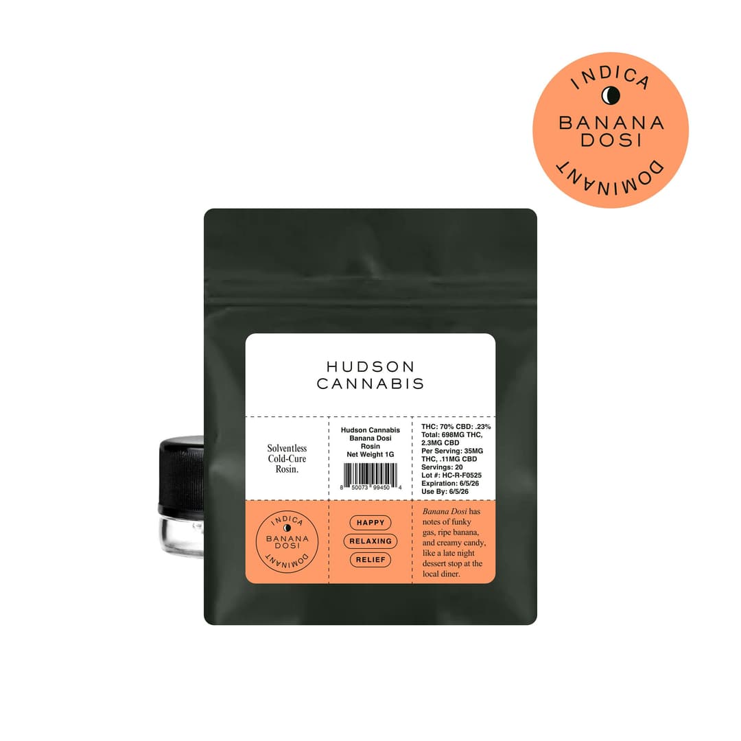 Banana Dosi Solventless Cold-Cure Rosin 1g - Hudson Cannabis | Treehouse Cannabis