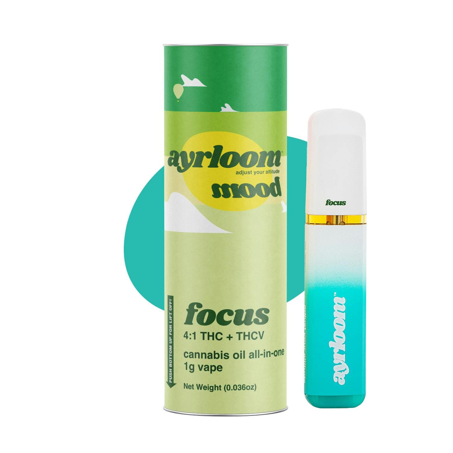 product image for Focus Mood THC: THCV Disposable 1g