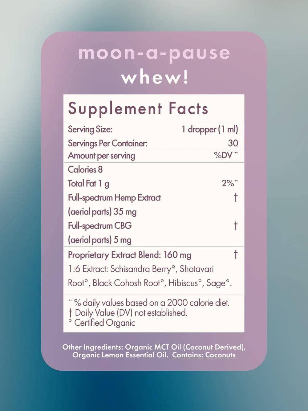 Moon-a-pause 1050mg CBD 150mg CBG - Xula Herbs