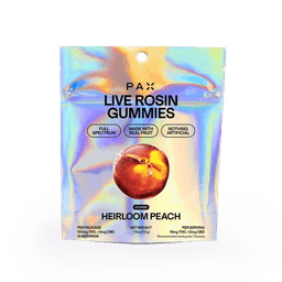 Heirloom Peach Live Rosin Gummies | 10 pack | 100mg