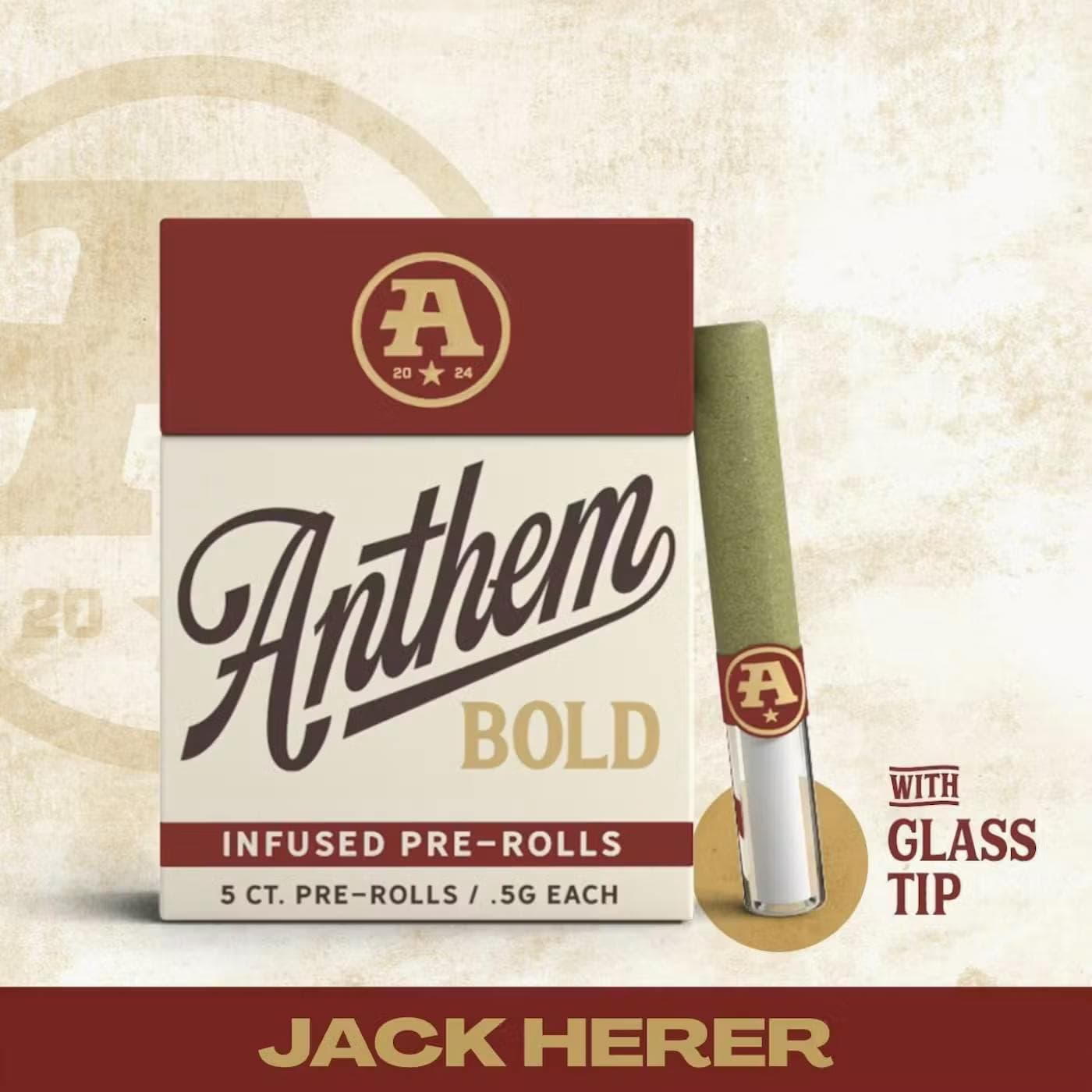 product image Jack Herer • Glass Tip Infused 5 pack Pre-Roll • 2.5g