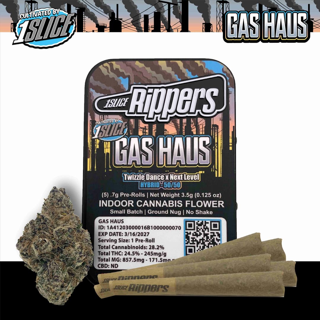 Gas Haus • 5 Pack Pre-Rolls • 3.5g - 1Slice | Treehouse Cannabis
