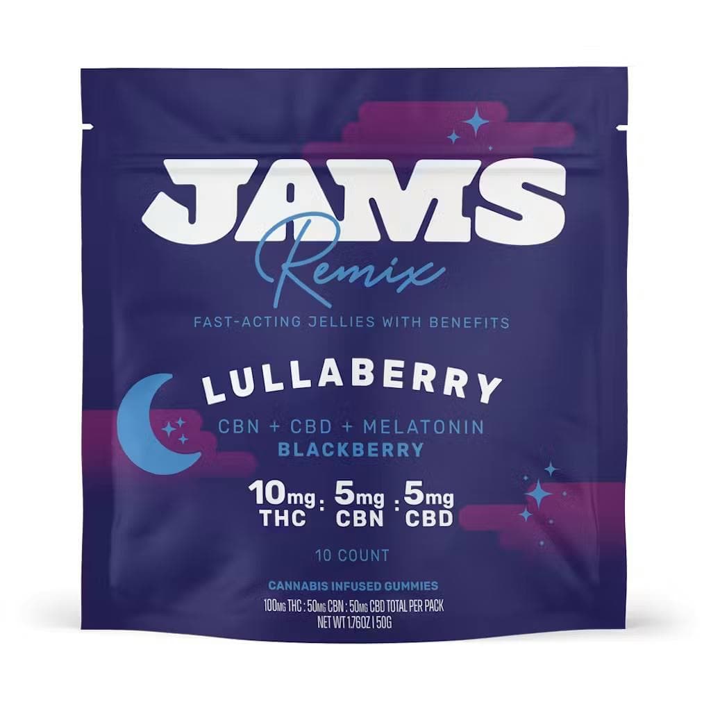 2:1:1 THC:CBD:CBN Lullaberry Blackberry Jellies • 100 mg - JAMS | Treehouse Cannabis