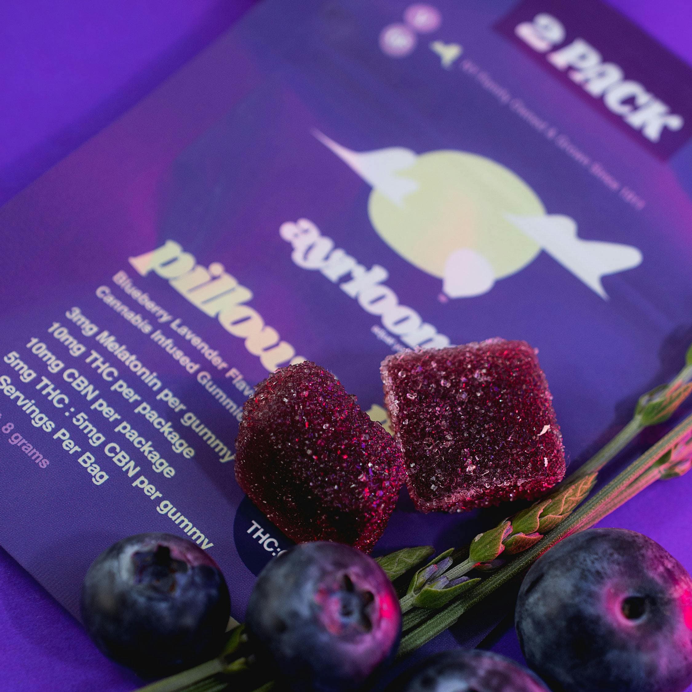 Pillow Talk 1:1 10 Pack Gummies THC: 50mg, CBN: 50mg - ayrloom