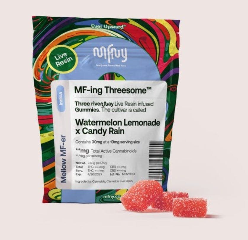 Watermelon Lemonade X Candy Rain • Live Resin Gummies • 3 Pack • 30mg - MFNY | Treehouse Cannabis