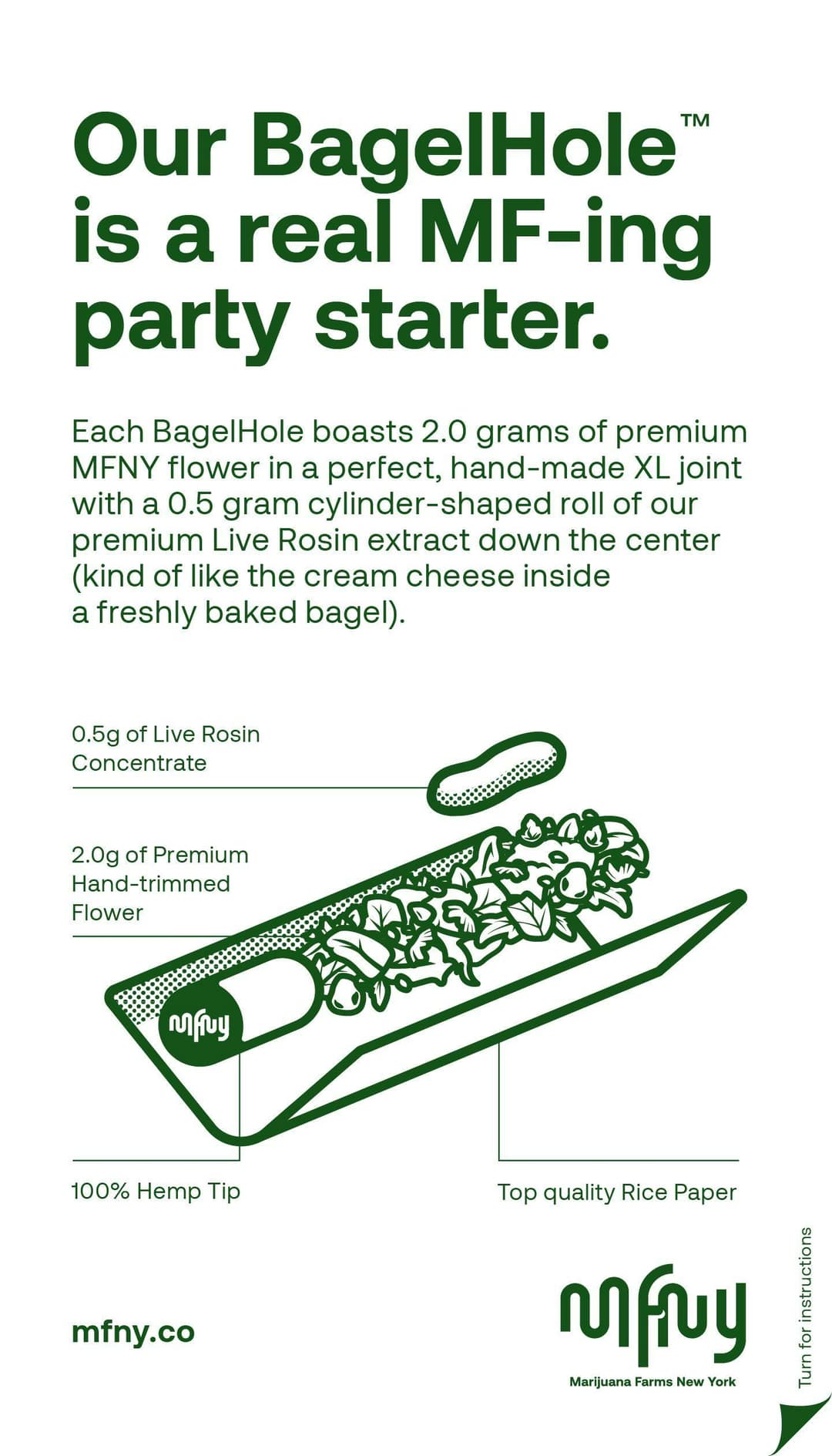 Bagel Hole Candy Rain & Candy Rain Live Rosin • Rosin Infused Pre-Roll • 2.5g - MFNY | Treehouse Cannabis