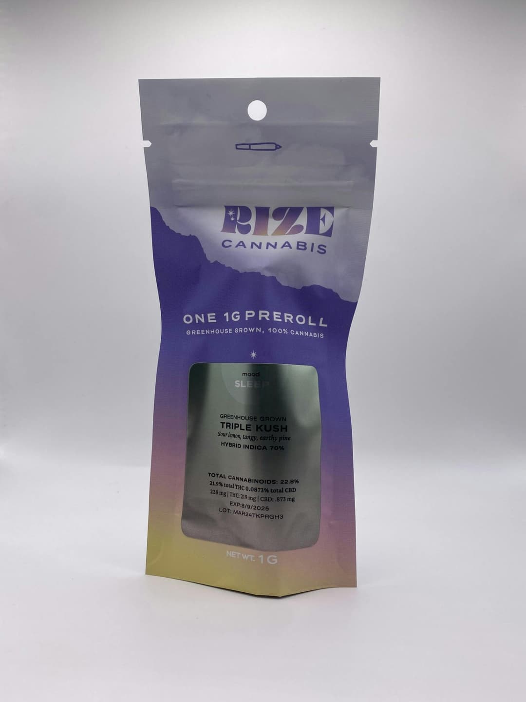 Triple Kush • Pre-Roll • 1g • Rize Cannabis - Rize Cannabis | Treehouse Cannabis