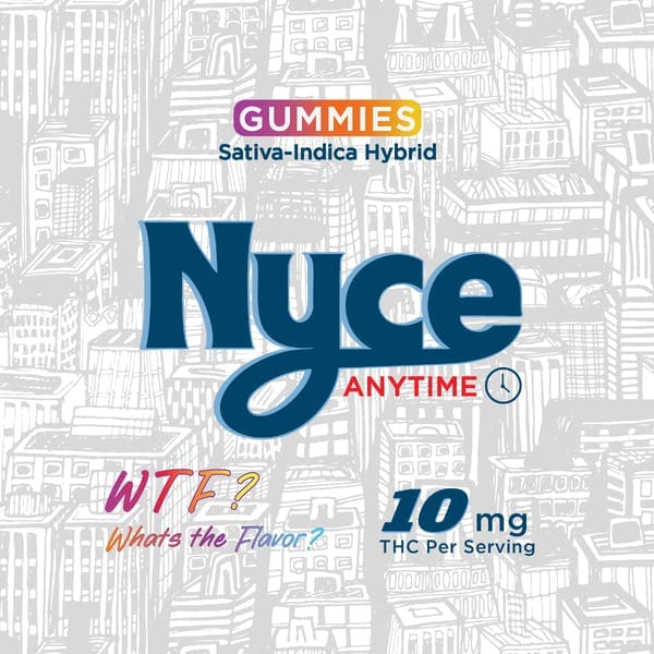 WTF Live Rosin Gummies • 10 pack • 100mg - Nyce | Treehouse Cannabis