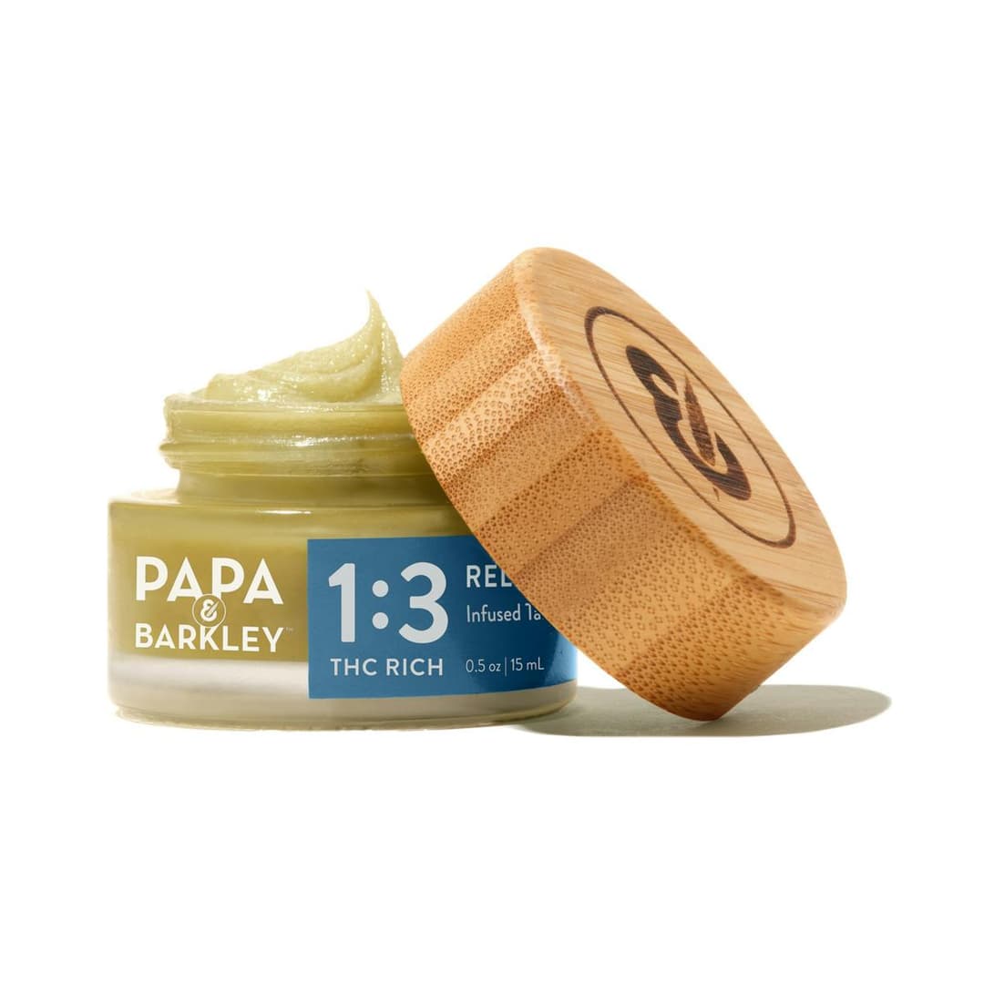 1:3 CBD:THC Releaf Balm NY • 15mL • 90mg - Papa & Barkley | Treehouse Cannabis