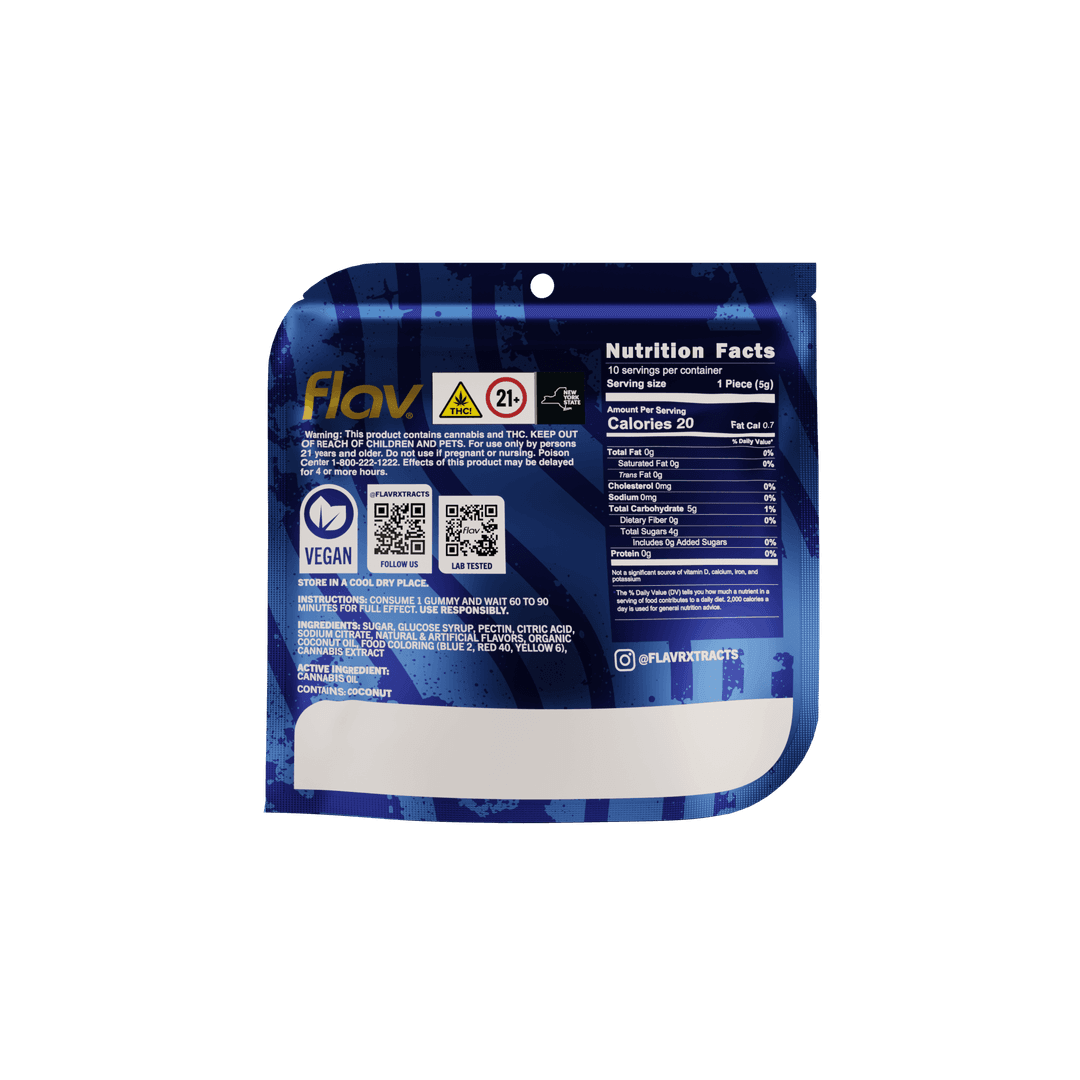 Blue Raspberry Nighttime Gummies - CBN - 100mg - Flav | Treehouse Cannabis