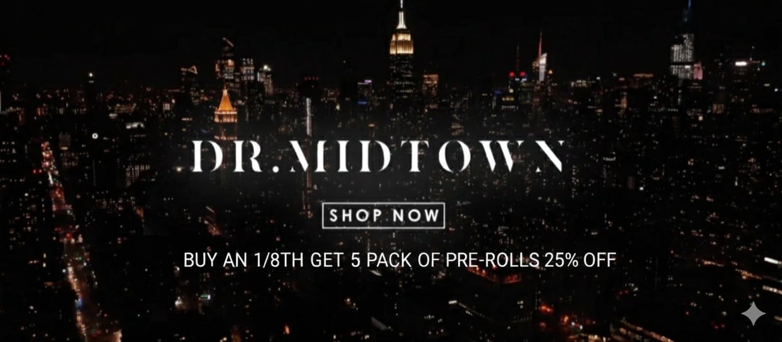 Buy a Dr. Midtown 1/8th Get a 5 pack of Pre-rolls 25% off