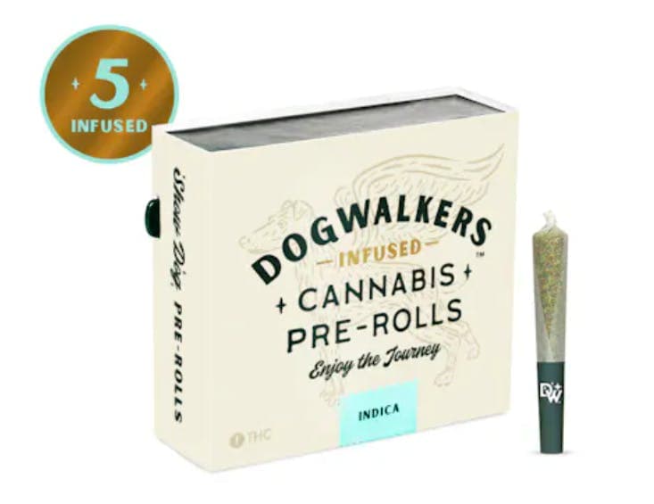 Garlic Drip "Sit" • Infused Pre-Rolls • 5 Pack • 2.25g - Dogwalkers | Treehouse Cannabis