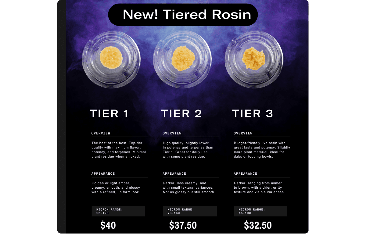 GMO Tier 1 Live Rosin Concentrate 1g - Rythm