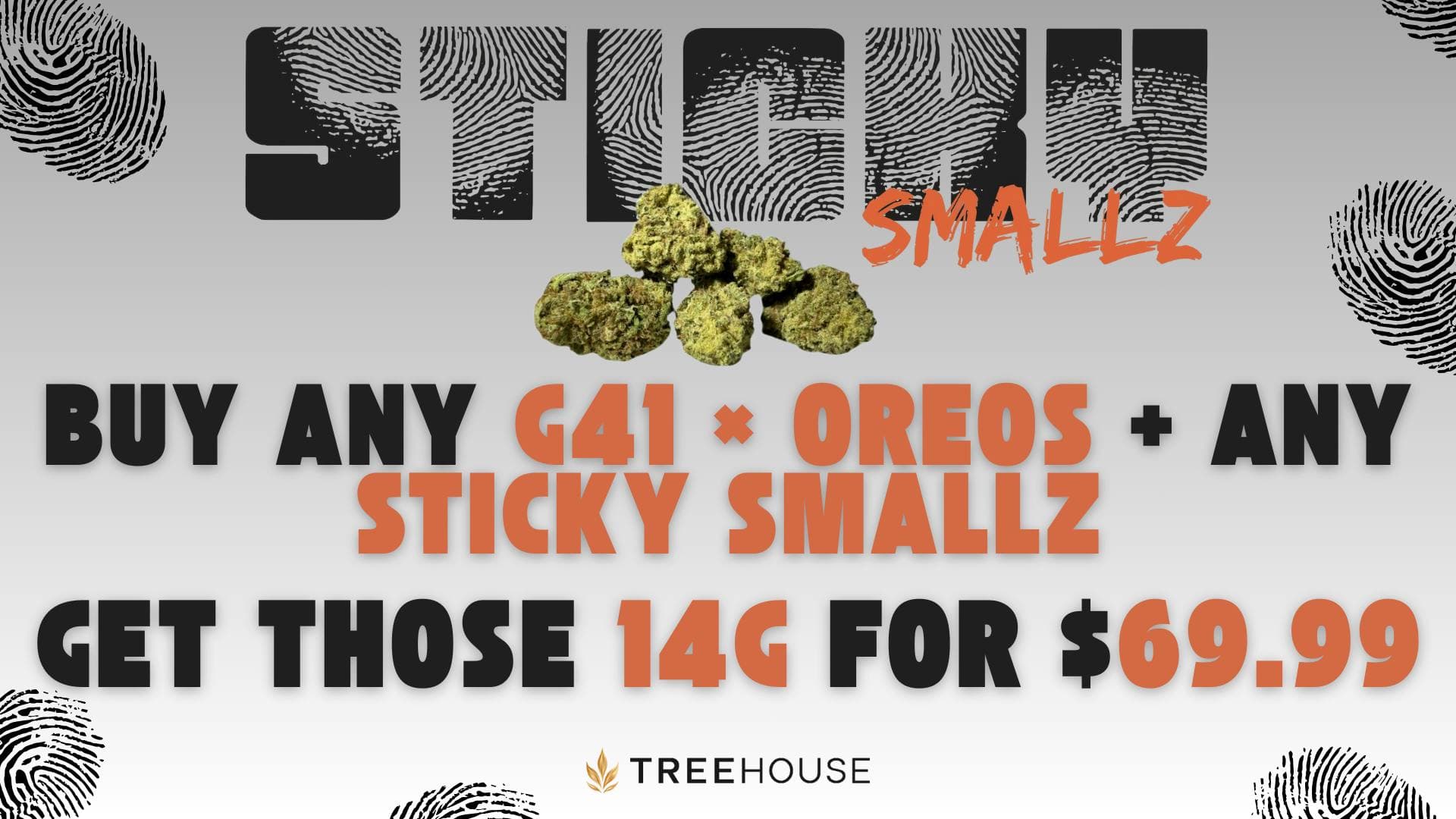 Deal: Buy Any G41 × Oreos + Any Sticky Smallz and get those 14G for $69.99