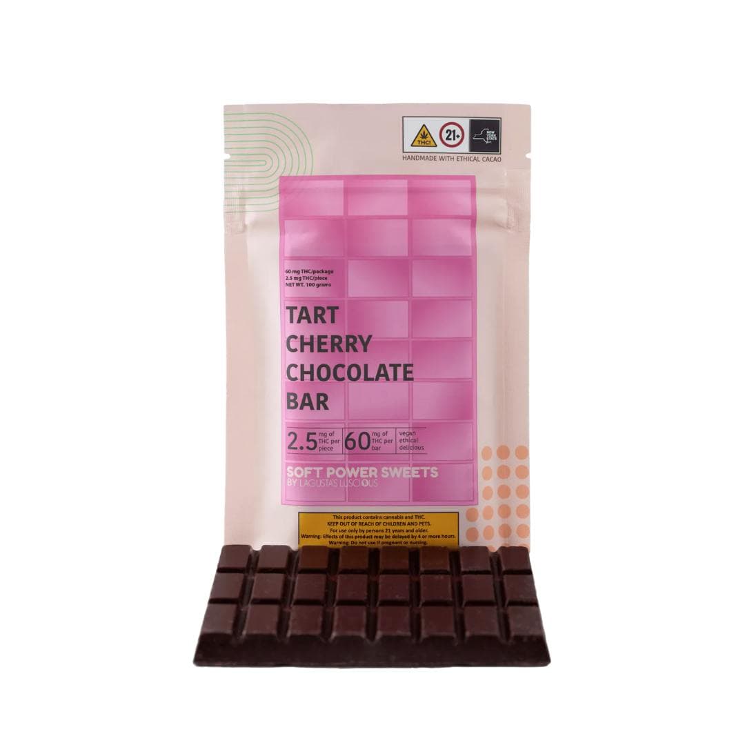 Tart Cherry Chocolate Bar • 60mg • Soft Power Sweets - Soft Power Sweets | Treehouse Cannabis