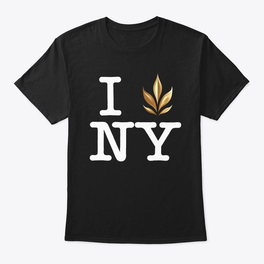 I Love NY Black Crop Top T-Shirt - Treehouse Cannabis