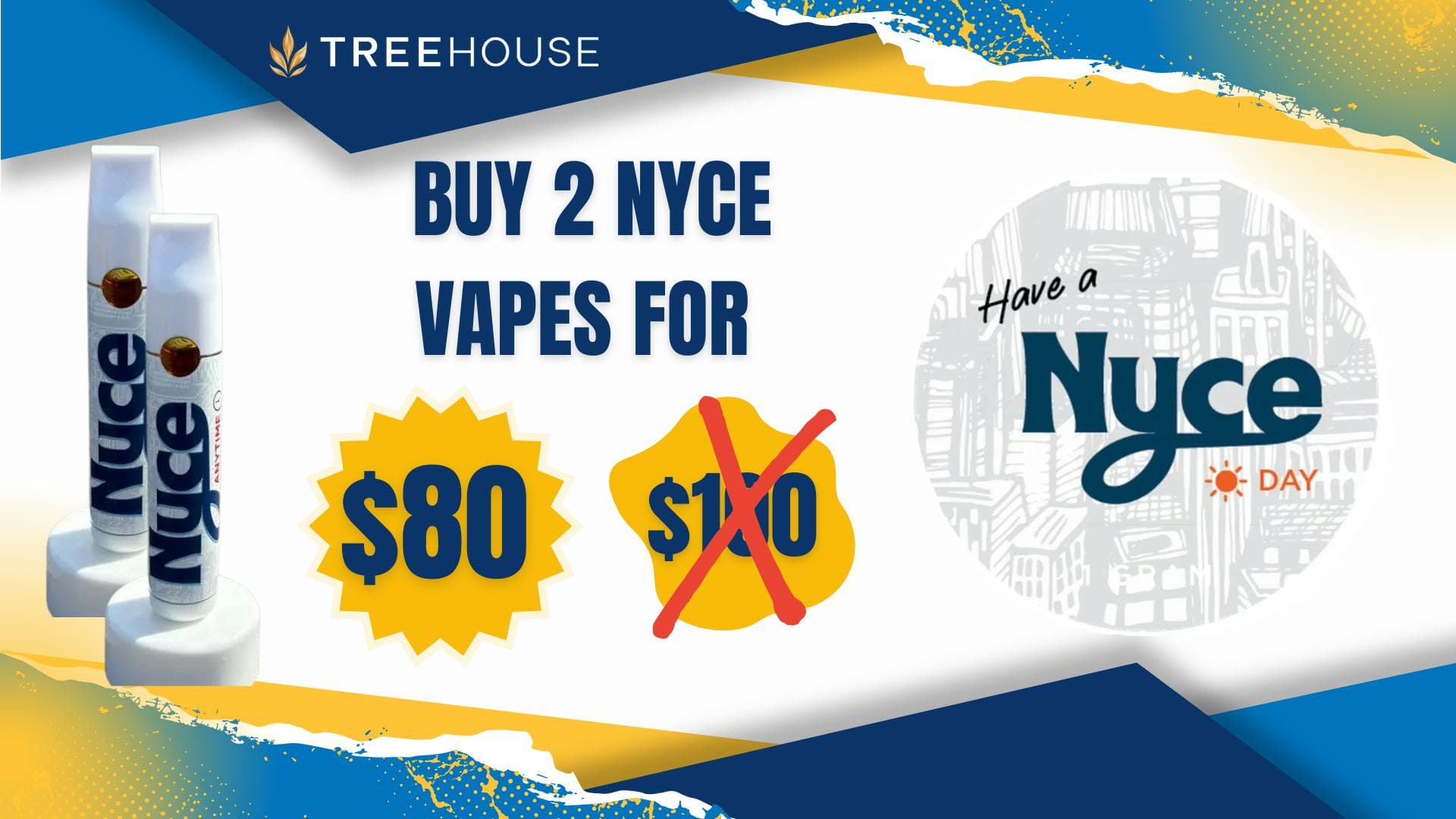Deal: NYCE Live Rosin Disposable Vapes – 2 for $80