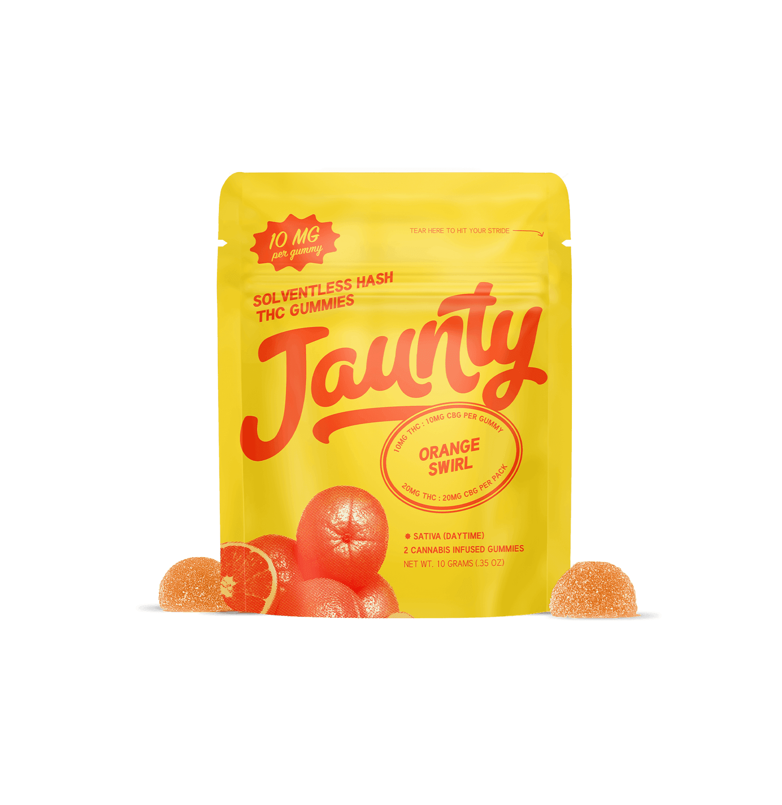 product image Orange Swirl  | Hash-Infused Gummies | 20mg | 2pk