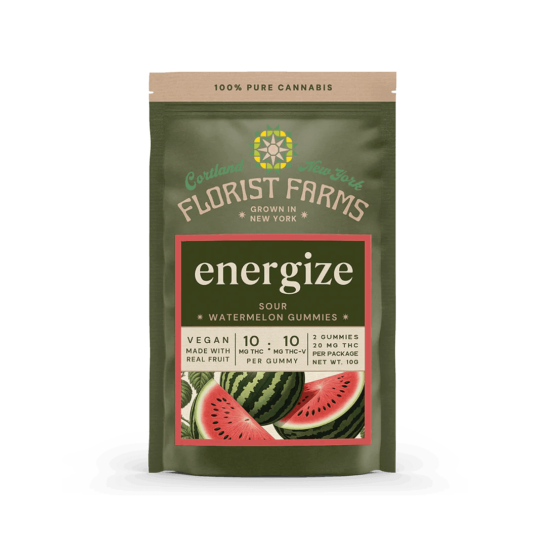 product image for Sour Watermelon 1:1 THC THC-V 2 pack Gummies 20mg