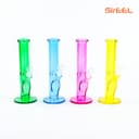 10" Vibrant Neon Tube Bong with flower Bowl
