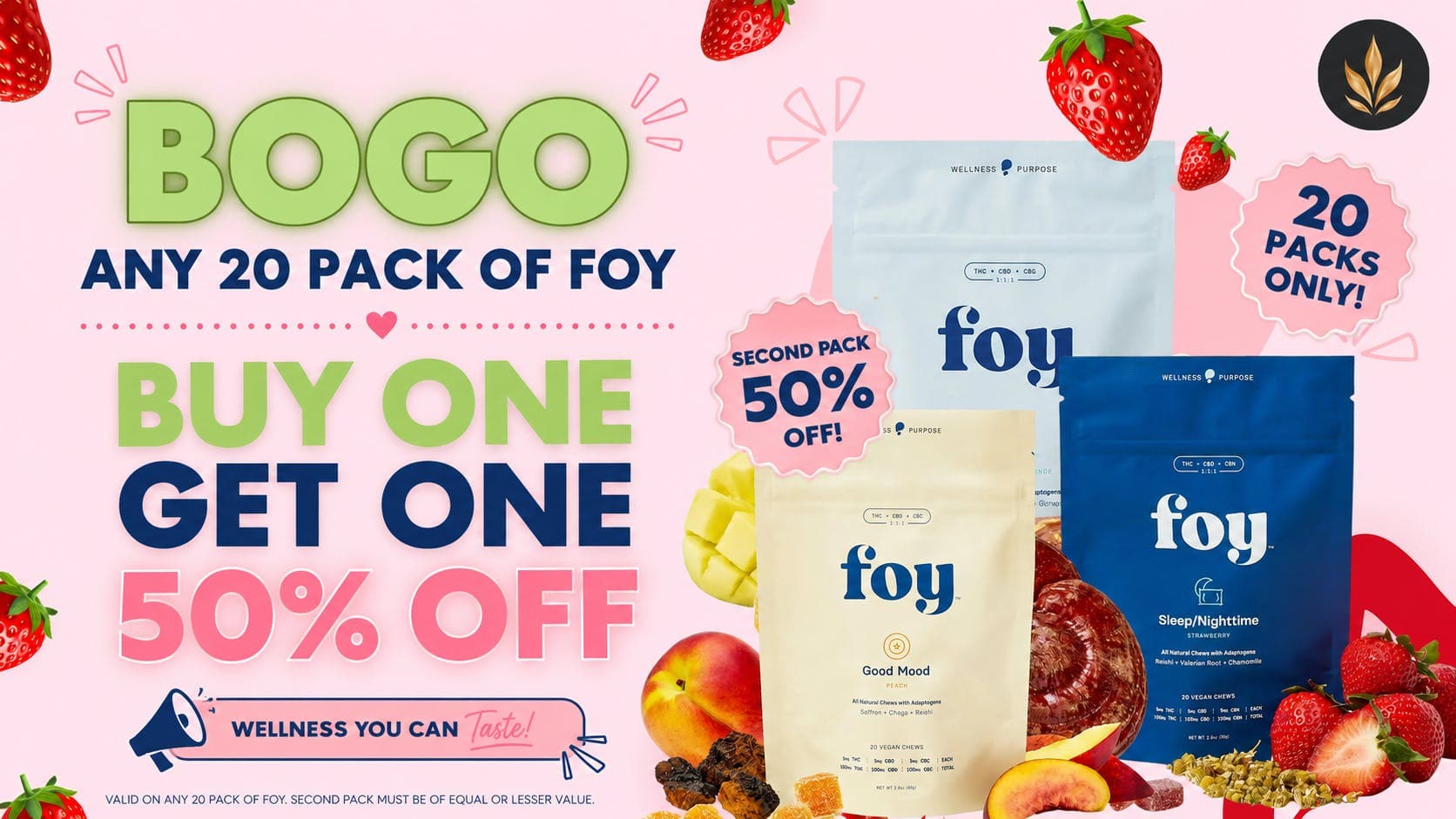 FOY 20 Pack - BOGO 50% OFF!