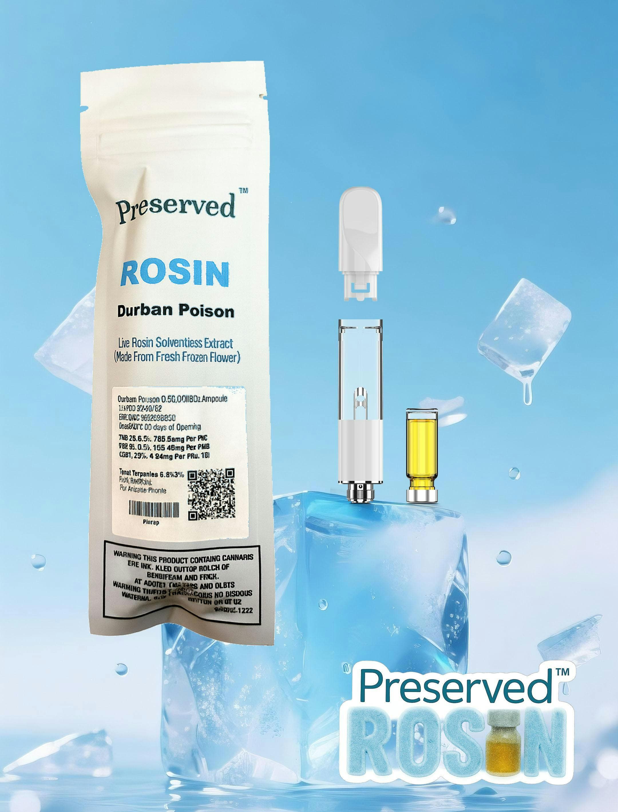 product image for Durban Poison Rosin Vape Cartridge .5g