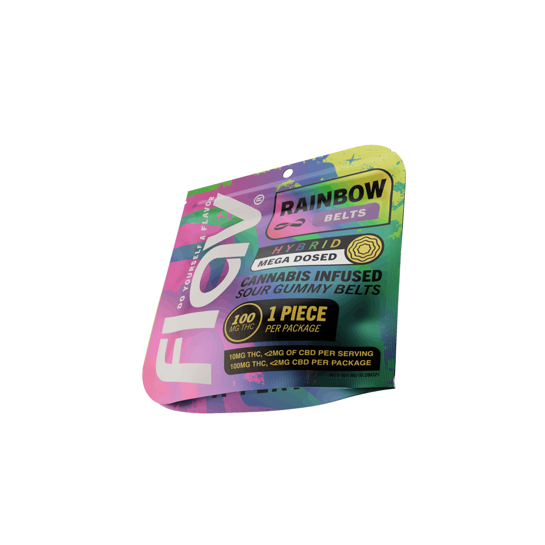 Rainbow Mega Belt - Live Resin  - 100mg - Hybrid - Flav | Treehouse Cannabis