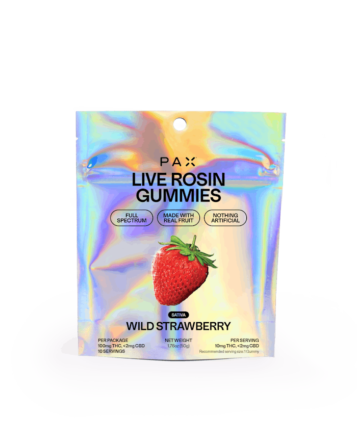 Raspberry Lime Live Rosin Gummies • 10 pack • 100mg - PAX | Treehouse Cannabis