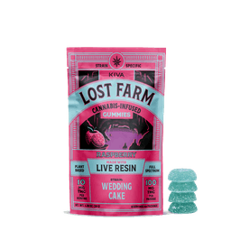 Raspberry x Weddingcake | Live Resin | Gummies | 10 Pack | THC: 100mg
