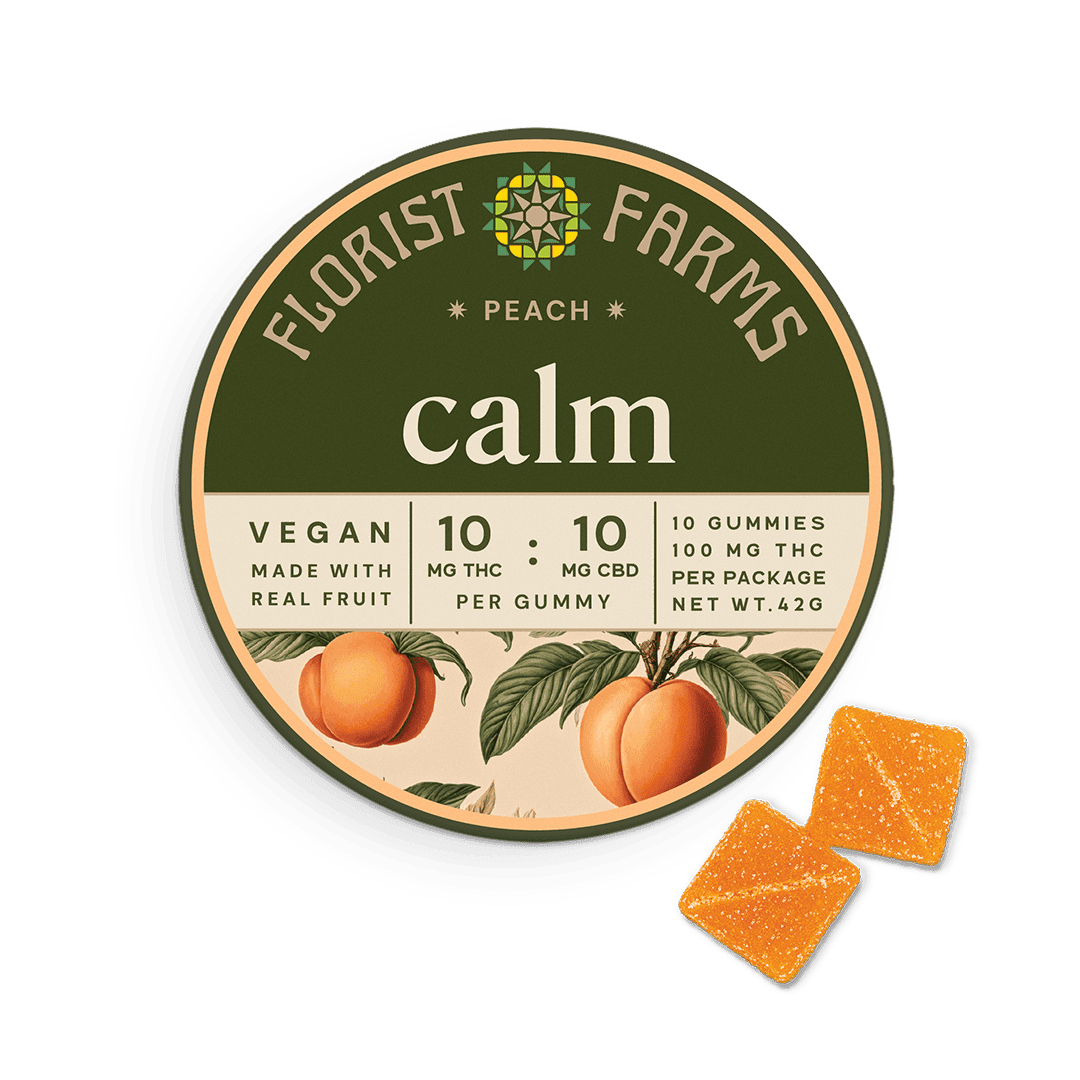 Calm • Peach Gummies • 10pk - Florist Farms | Treehouse Cannabis