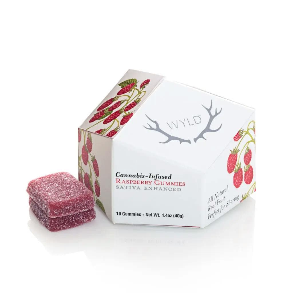 Raspberry • Sativa Enhanced Gummies • THC: 100mg - Wyld | Treehouse Cannabis