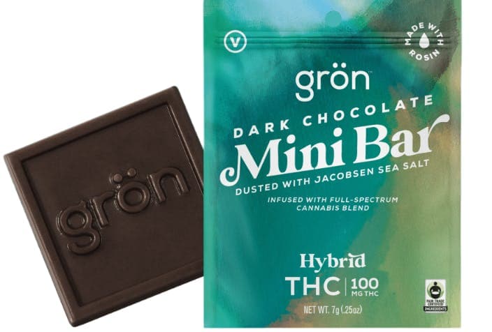 product image for Dark Chocolate THC Mini Bar Hybrid Chocolate 100mg