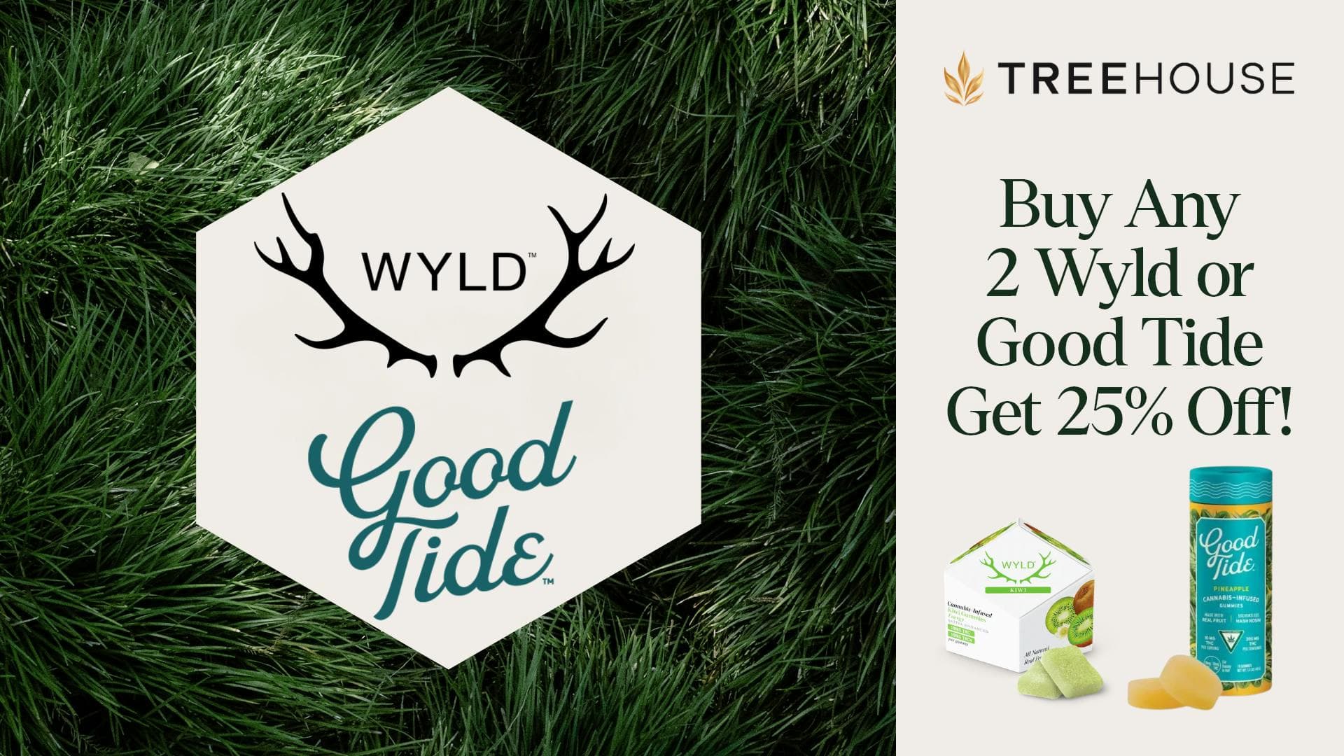 Buy Any 2 Wyld and or Good Tide and Get 25% off!