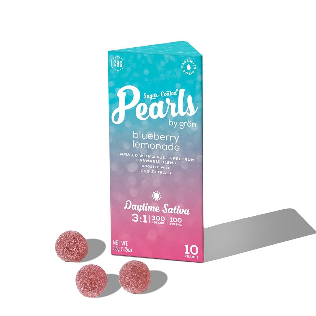 Blueberry Lemonade Pearls 3:1 • 10 Pack • Gummies • THC: 100mg, CBD: 300mg - Gron | Treehouse Cannabis
